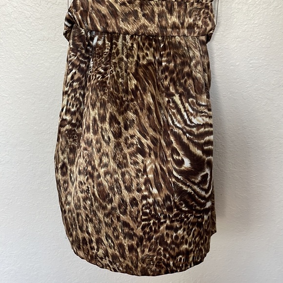 Leopard short dress! Great quality! Cute with heels or sneakers! - Picture 3 of 6